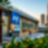 Exterior view of JGE Metro Station showcasing its modern architecture