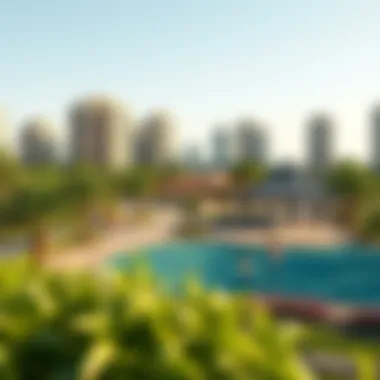 Recreational Amenities of Jumeirah Island Recreational facilities available in Jumeirah Island, including parks and fitness areas