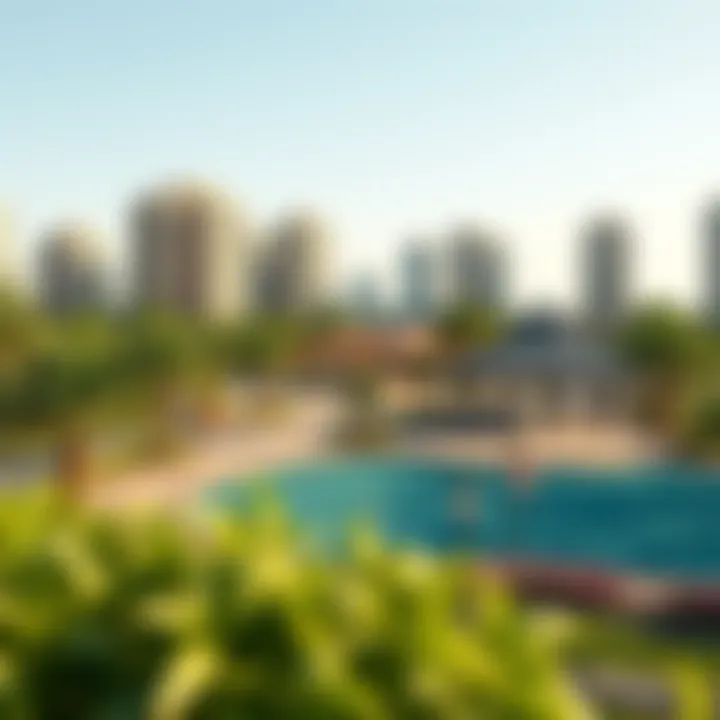 Recreational Amenities of Jumeirah Island Recreational facilities available in Jumeirah Island, including parks and fitness areas