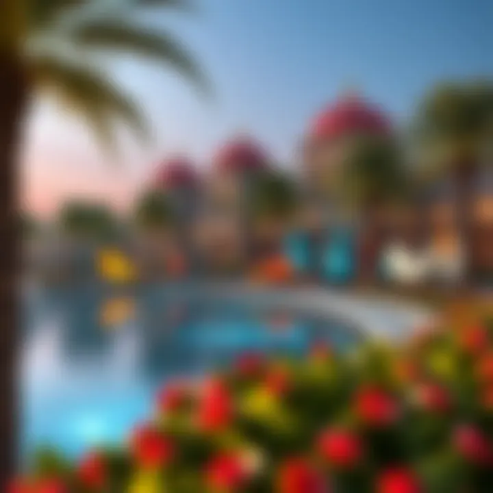 Cultural significance depicted through art installations around Lake Palace Tecom