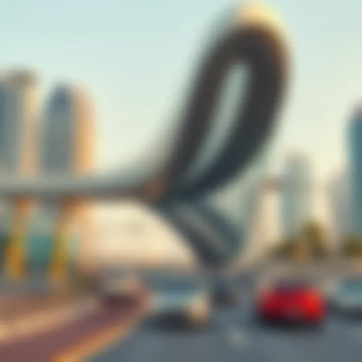 Modern infrastructure in Dip Dubai promoting accessibility