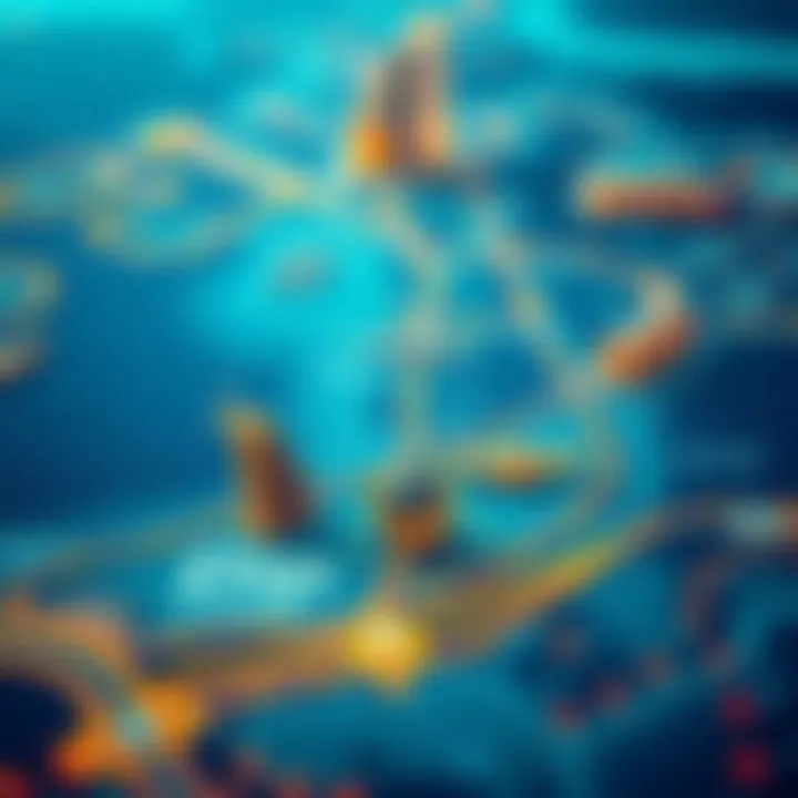 Map highlighting key landmarks around Dip Dubai