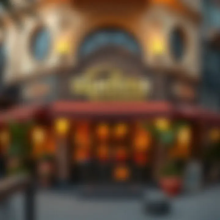 Exterior of Madina Restaurant with its inviting entrance