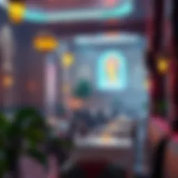 Interior view showcasing the ambiance of Madina Restaurant
