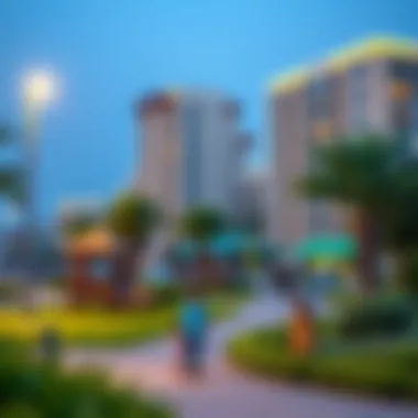 Community park in Meadows with families enjoying recreational activities