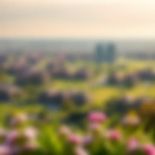 Breathtaking Landscape of Meadows Scenic view of Meadows community showcasing lush greenery and residential architecture