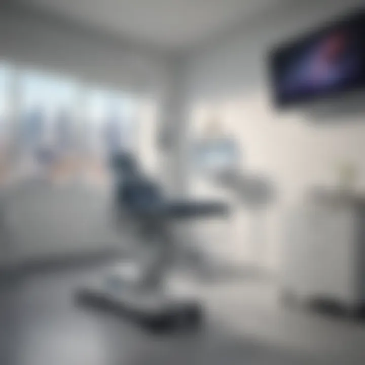 Interior of a consultation room highlighting the advanced medical equipment