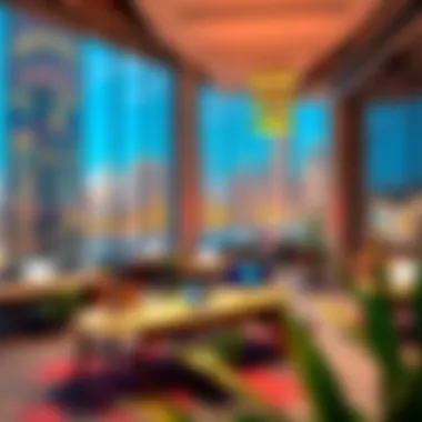 Innovative Office Environment in Media City Vibrant workspace in Media City Dubai