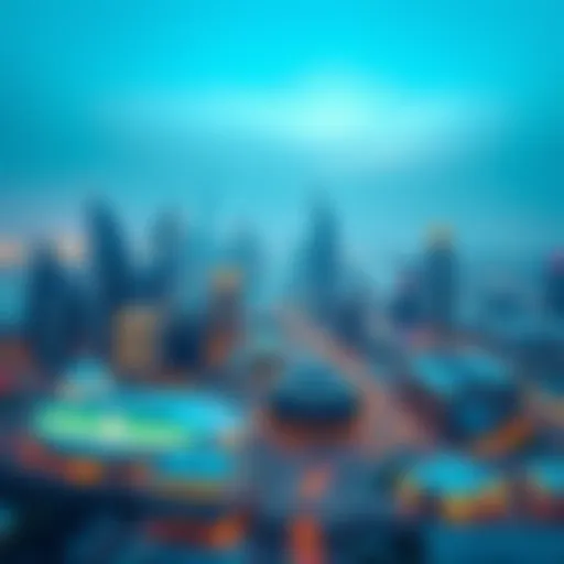 Panoramic View of Media City A panoramic view of Media City showcasing its modern architecture.