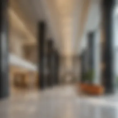 Luxurious Lobby of Merano Tower Interior lobby of Merano Tower showcasing luxurious design elements