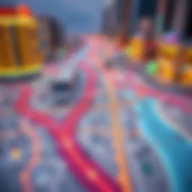 Map showing metro connectivity around Dubai Silicon Oasis