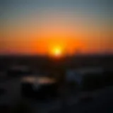 Stunning sunset illuminating the Mirdif skyline