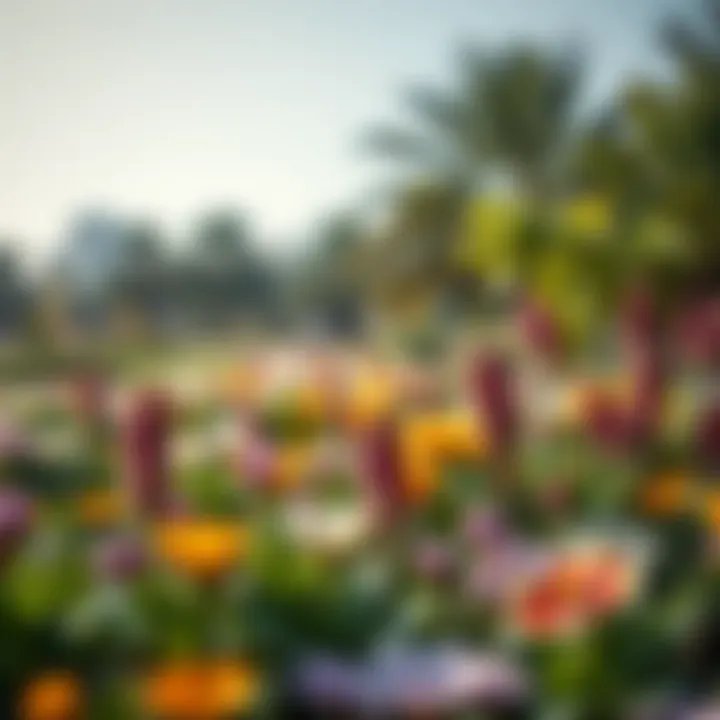 Showcasing Biodiversity in Mushrif Park Diverse flora showcasing the park's biodiversity