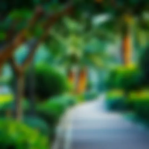 Lush Greenery in Mushrif Park Lush greenery in Mushrif Park