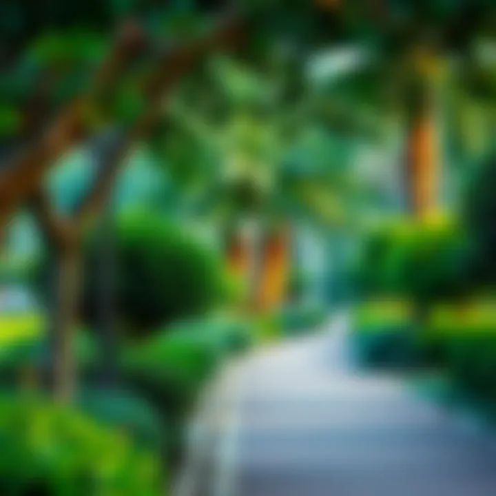 Lush Greenery in Mushrif Park Lush greenery in Mushrif Park