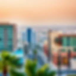 A panoramic view of North Heights Al Wasl showcasing modern architecture