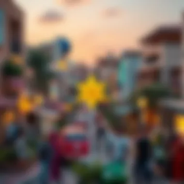 Vibrant Community Surrounding Oasis Star Community features in Dubai Silicon Oasis