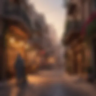 Cultural Vibrancy of Oud Al Muteena Vibrant street scene reflecting the local culture in Oud Al Muteena