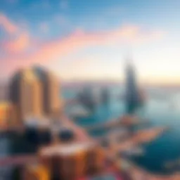 Stunning skyline view of Dubai