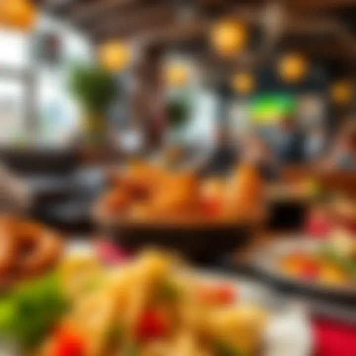 Culinary Delights of Ranch Dining A vibrant display of traditional dishes served at a ranch restaurant, highlighting the fusion of local flavors and culinary creativity.