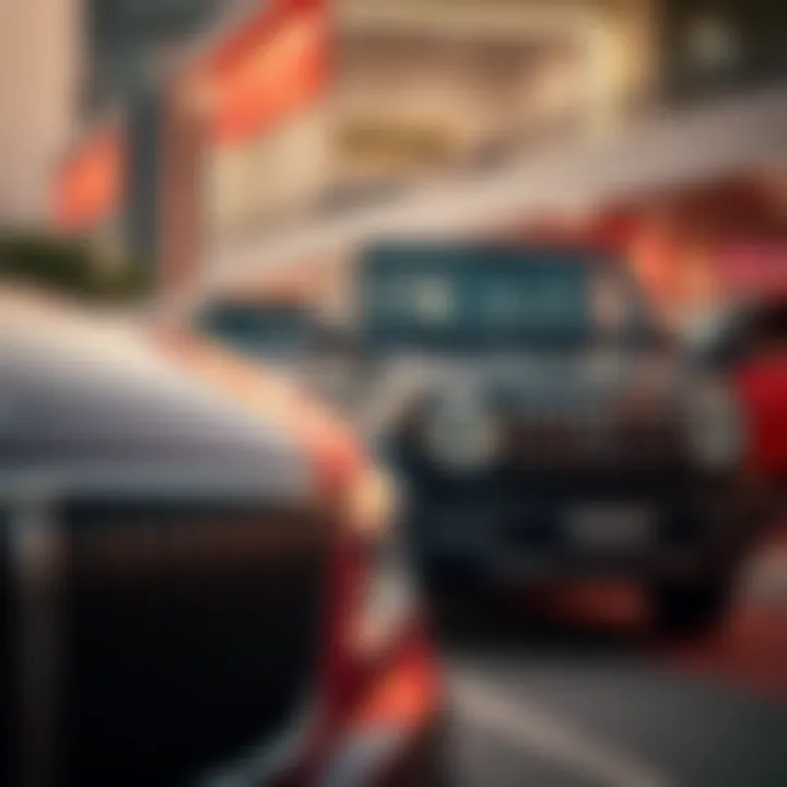 Luxury Vehicle at Ras Al Khor Close-up of a luxury vehicle available for sale at Ras Al Khor.