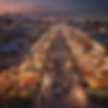 Overview of Ras Al Khor Market Dynamics Wide view of the bustling Ras Al Khor Vegetable Market