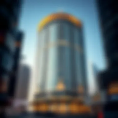 Stunning exterior view of Safa Building showcasing its architectural brilliance