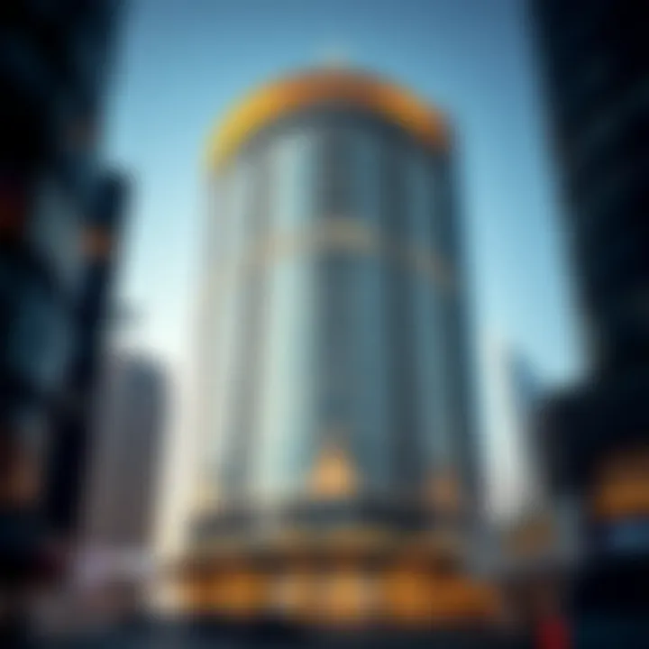 Stunning exterior view of Safa Building showcasing its architectural brilliance