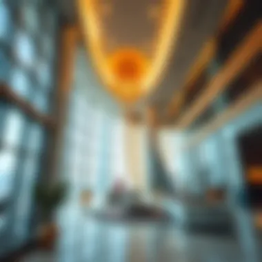 Interior design elements of Safa Building highlighting modern aesthetics