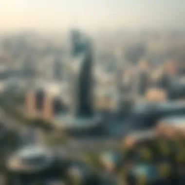 Surrounding landscape of Safa Building illustrating urban integration