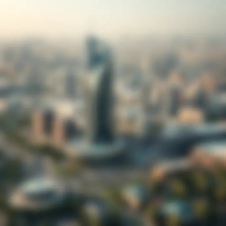 Surrounding landscape of Safa Building illustrating urban integration