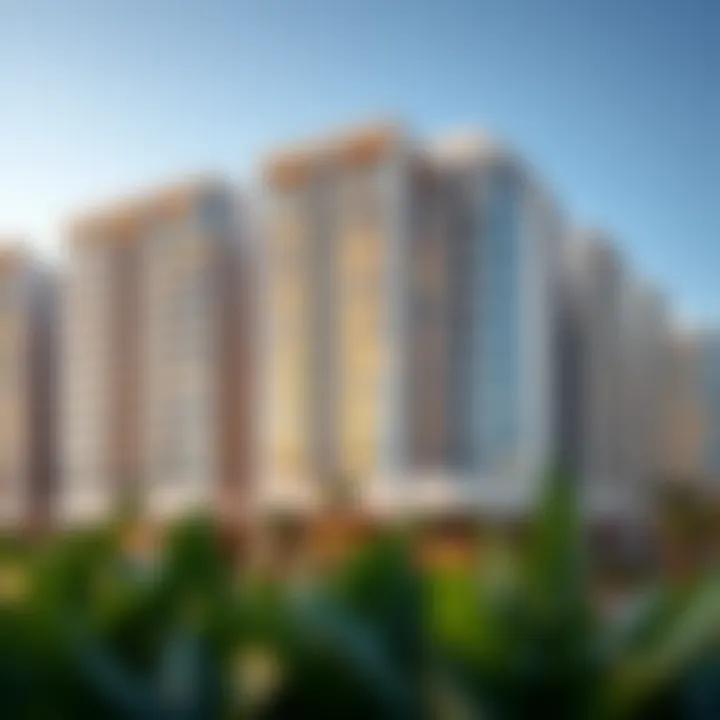 Elegant exterior view of Samari Residences showcasing modern architectural lines