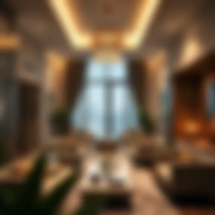 Stylishly appointed interior highlighting contemporary aesthetics