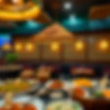 A Culinary Delight: South Indian Spread Delectable spread of South Indian dishes at Saravana Bhavan.