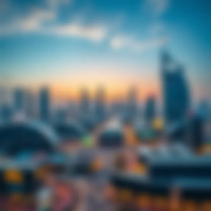 Economic Landscape of Sheikh Mohammed Bin Rashid City Business hubs and commercial areas indicating the economic growth in Sheikh Mohammed Bin Rashid City