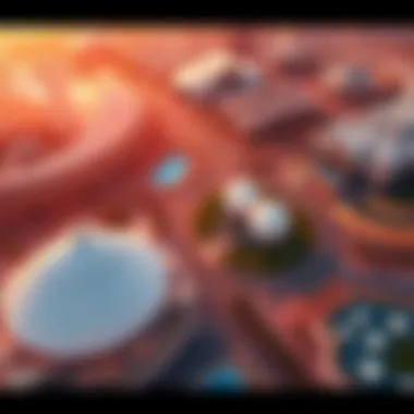 Aerial view of Silicon Oasis community layout