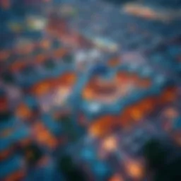 Aerial view of Silicon Oasis Park showcasing its urban design and layout