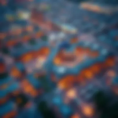 Aerial view of Silicon Oasis Park showcasing its urban design and layout