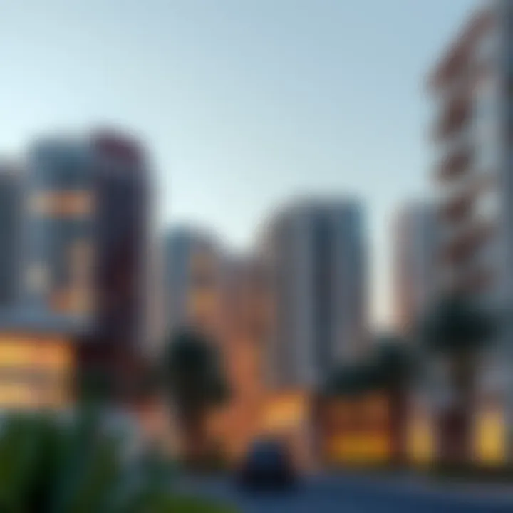 Modern residential buildings highlighting diverse architecture in Silicon Oasis Park