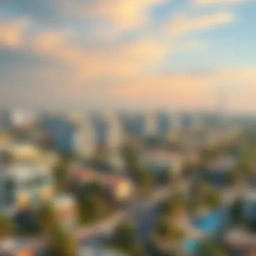 Panoramic View of Silver Sands A panoramic view of Silver Sands neighborhood highlighting its modern architecture