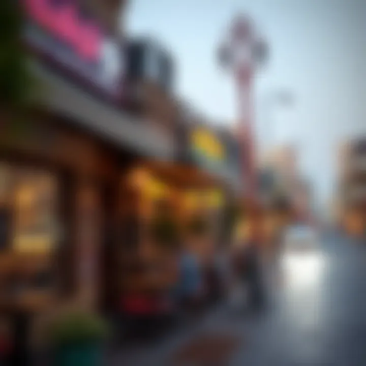 Vibrant Streets of Mankhool Vibrant street scene showcasing local cafes and shops in Mankhool