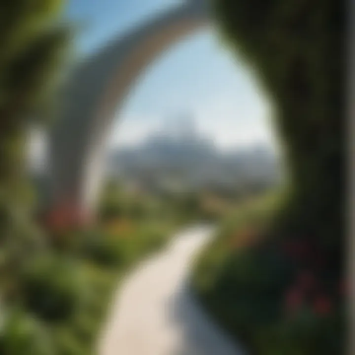 Sky Garden in Dubai with lush greenery and city views