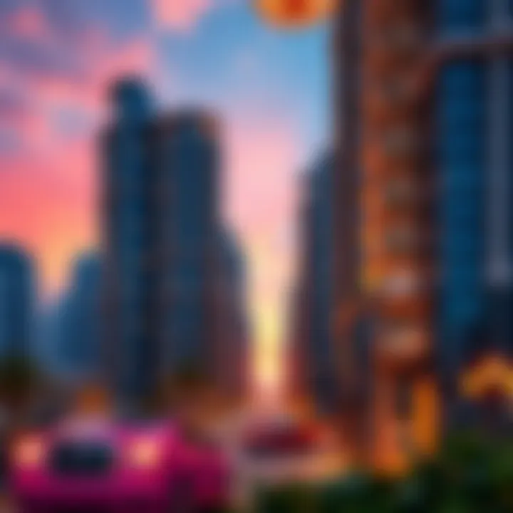 Architectural elegance of sunset residences in Dubai