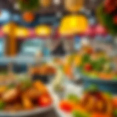 A Showcase of Fresh and Flavorful Dishes Colorful and fresh dishes showcasing local and international flavors