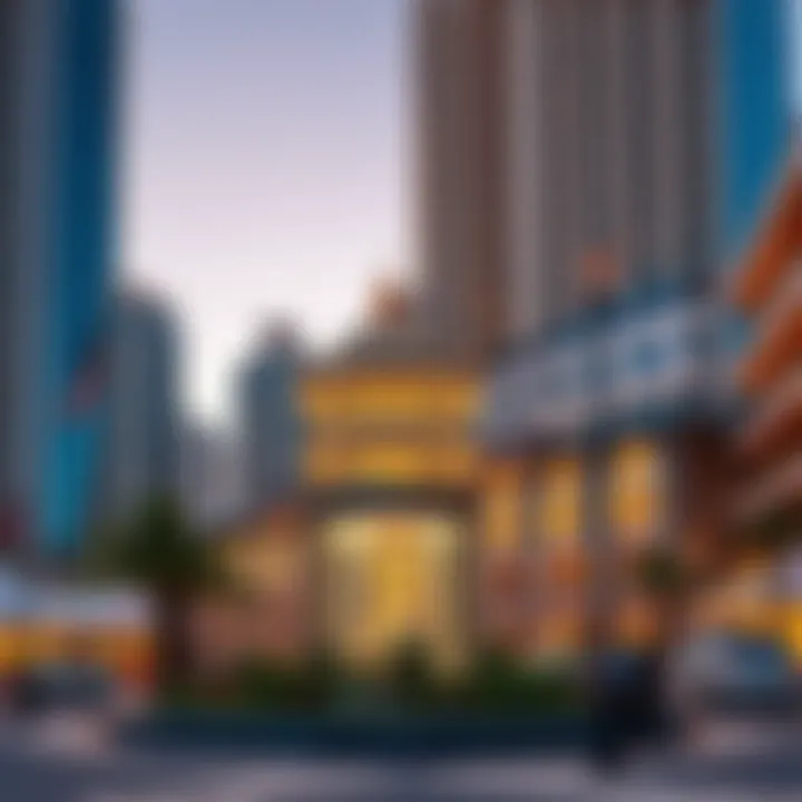 Architectural detail of The Address Marina