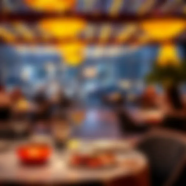 Luxurious dining setup at The Address Marina