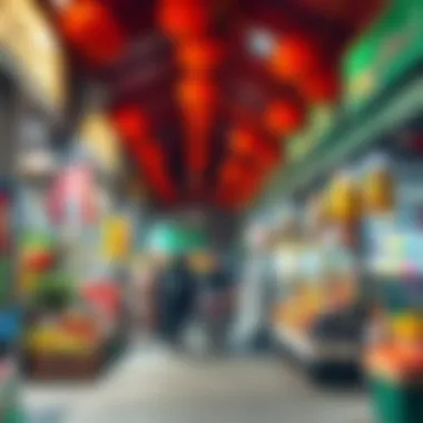 Cultural experiences in a traditional market