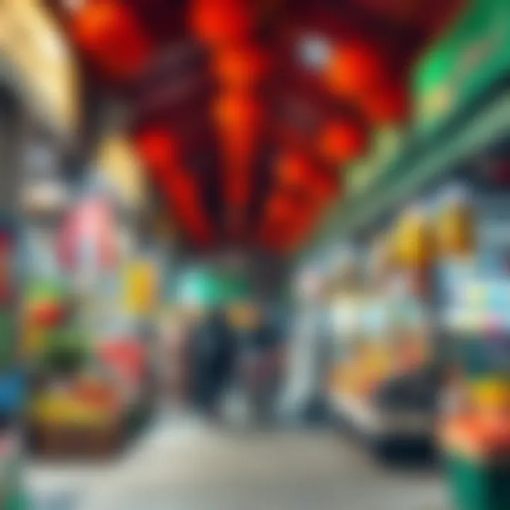 Cultural experiences in a traditional market