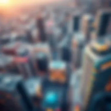 Aerial view of Dubai Design District showcasing modern architecture