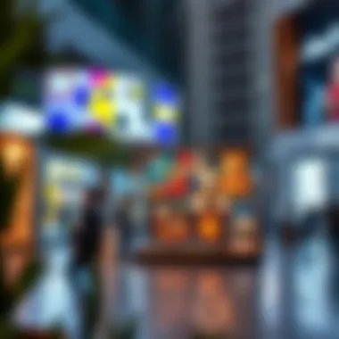 Art installation within Dubai Design District reflecting creativity